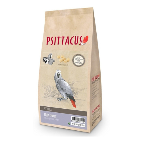 Croqueta Alta Energia Psittacus 800gr Guacamaya Y Loro Gris