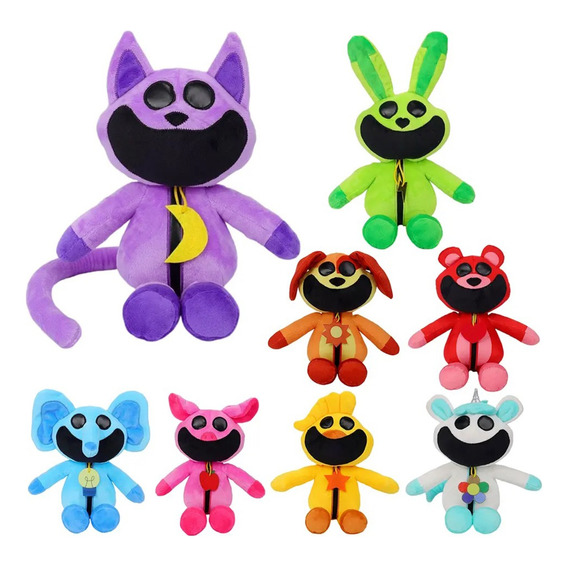 Kit 8 Pzas Peluches Smiling Critters Poppy Playtime Colores