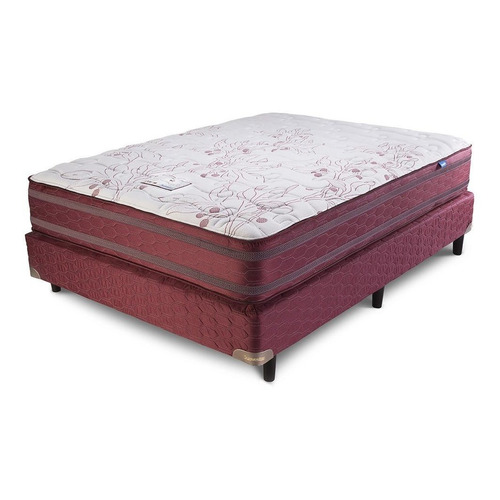 Sommier Americana Suavestar Insignia Rouge Insignia 2 1/2 plazas de 190cmx140cm  bordó