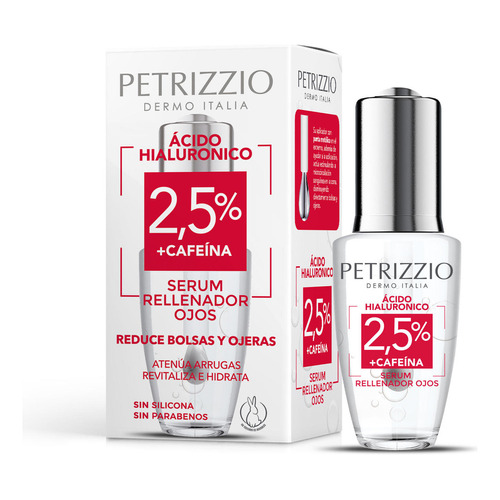 Sérum Rellenador Ojos 2.5% Ácido Hialurónico + Cafeína | Petrizzio