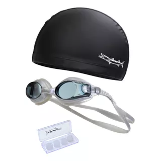 Kit Barracuda De Natación 3pcs Goggle+gorra+tapones Gs2552