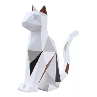 Gato Adorno Resina Figura Decorativa 