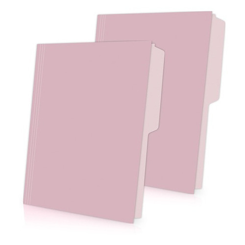 Folder Tamaño Carta Pendaflex Tipo 1/2 Ceja Color Rosa 100 P