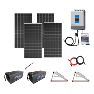 Kit Solar 600w Trisol Con Inversor/cargador 2400w