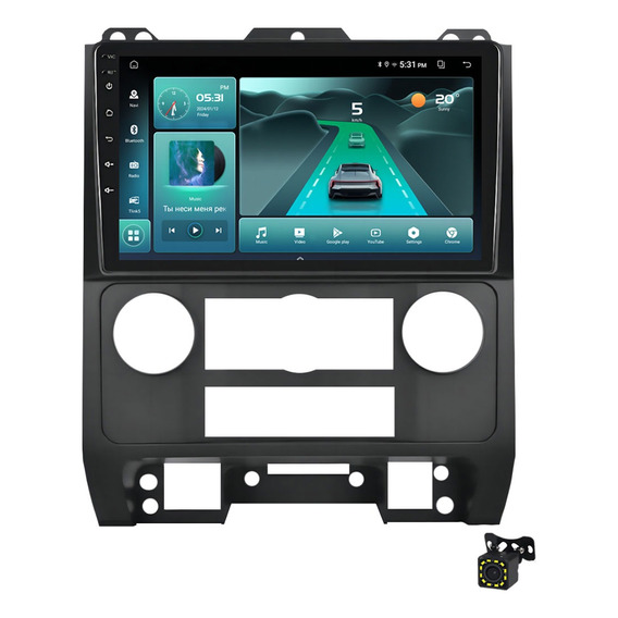 Estéreo Android Para Ford Escape 2008-2011 Carplay Wireless