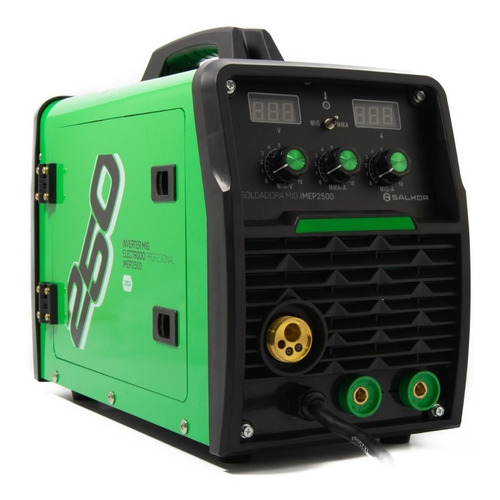 Soldadora Inverter Mma Mig Mag 250 Amp Imep2500 Salkor Color Verde Frecuencia 50