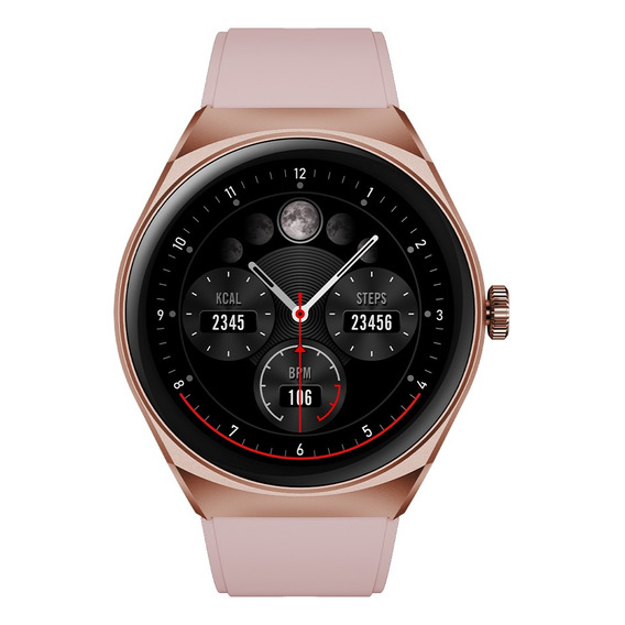 Smartwatch Reloj Inteligente Stf Kronos Trek 1.38 Pulgadas Caja Rosa Correa Rosa Bisel Rosa Diseño de la correa Mesh