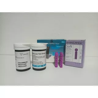 Kit De Lancetas Y Tiras Reactivas Para Glucometro