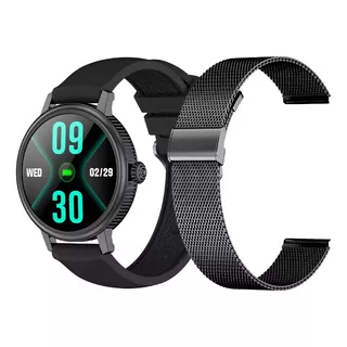 Smartwatch Reloj Inteligente X View Quantum Q4 + Malla Metal Color De La Caja Negro