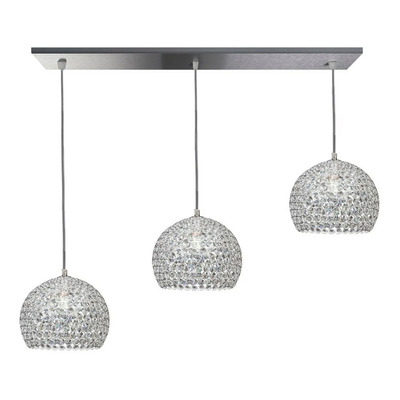 Colgante 3 Luces Copen Gala S Esfera Cristal Cairel Apto Led