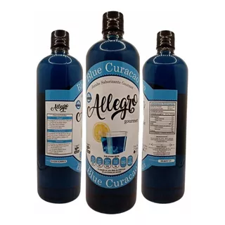 Jarabe Saborizante Sabor Blue Curacao Allegro Botella 1 Lt