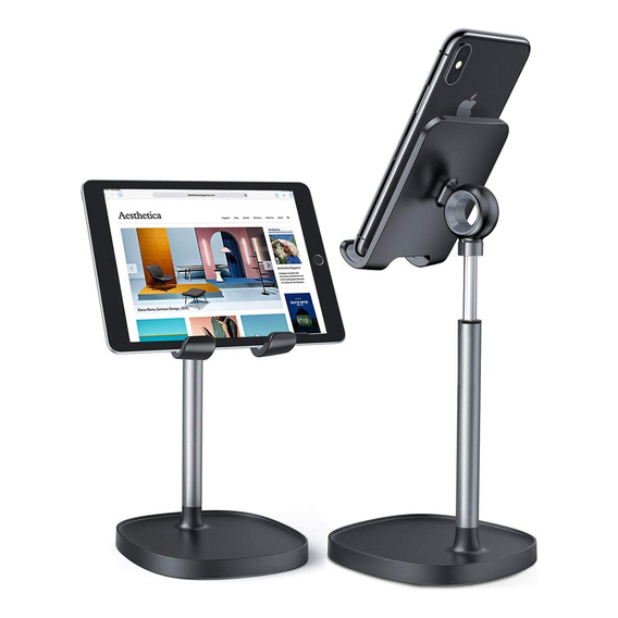 Soporte Mecanico De Aluminio Universal Para Celular Y Tablet