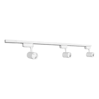 Trilho Eletrificado Branco Premium 1,5m + 3 Spot Led 10w