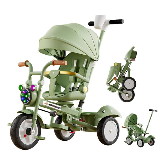 Carretilla Para Bebé Tipo Triciclo Plegable Y Portátil 5 En