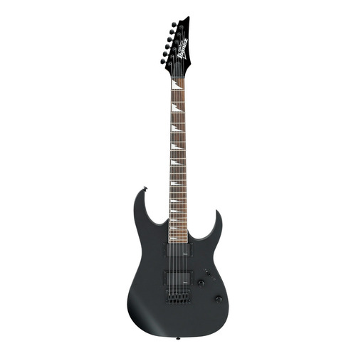 Guitarra eléctrica Ibanez RG GIO GRG121DX soloist de álamo black flat con diapasón de amaranto