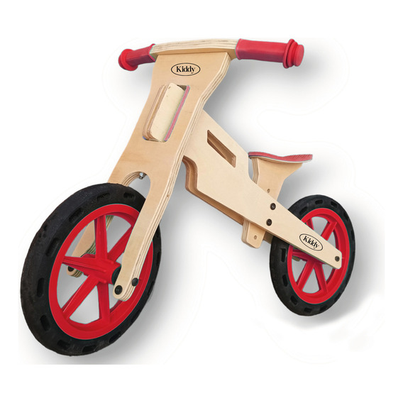 Kiddycleta De Aprendizaje Bicicleta De Inicio Sin Pedales Color Rojo