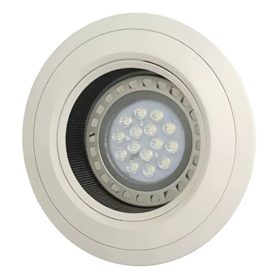 Embutido Techo Móvil Redondo Aster Led Ar111 Blanco Blanco