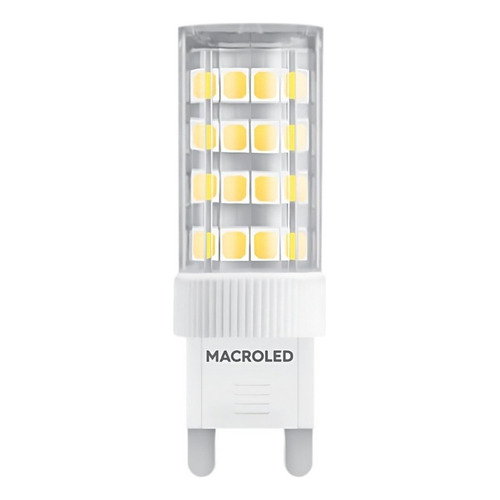 Foco led Macroled G9-4.5 Mazorca color blanco cálido 4.5W 220V-240V 2700K 390lm