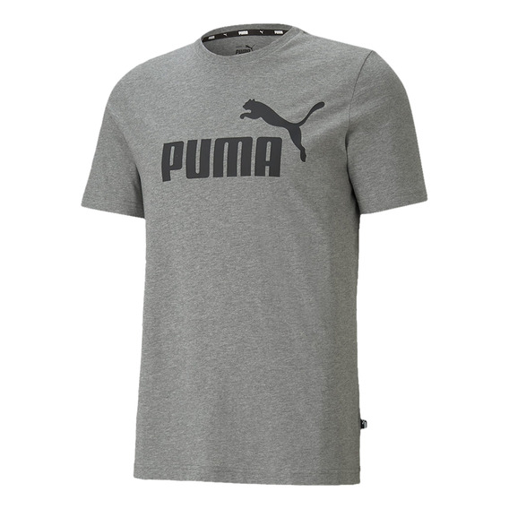 Camiseta Puma Ess Logo Tee Hombre-gris