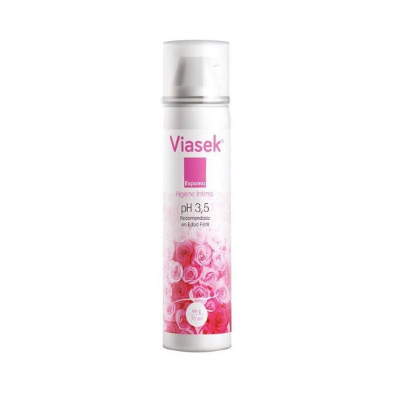 Viasek Espuma De Higiene Íntima Ph 3,5 Para Edad Fértil 75ml