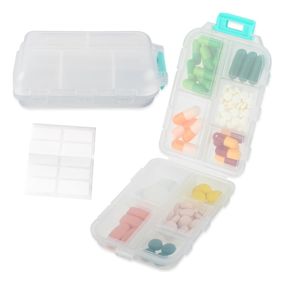 Pastillero Organizador De Medicamentos Para Medicinas 2 Und 