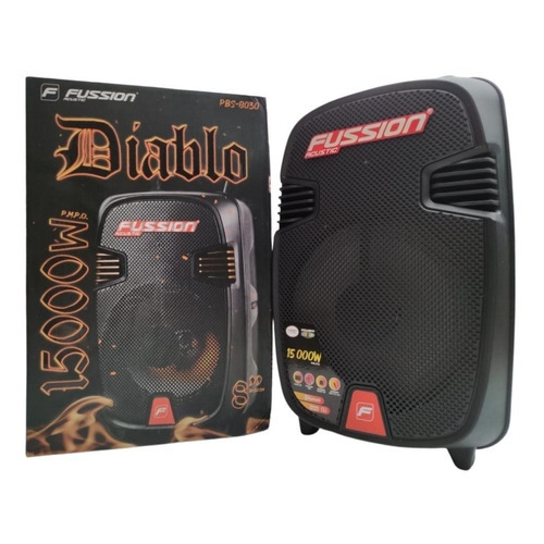 Bafle Amplificado Diablo Fussion Pbs-8030 8 Pul 15000 W End Color Negro