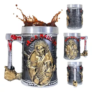 Caneca Iron Maiden Eddie Killers Banda Rock Chopeira 500ml