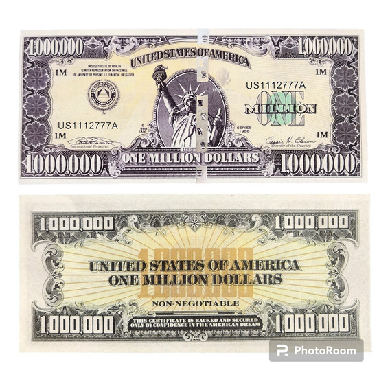  Billetes De 1 Millón De Dólares De Colección 