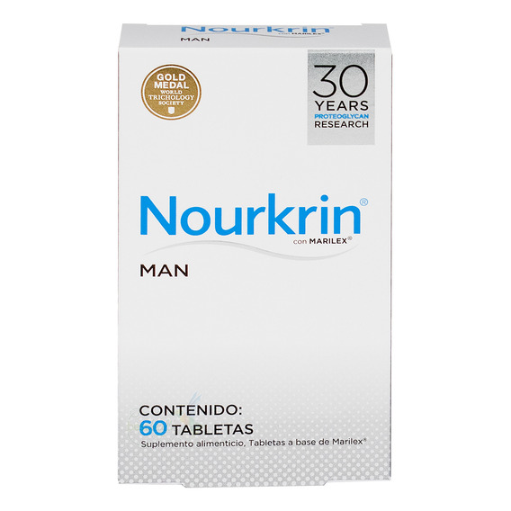 Nourkrin Man Hombre 60 Tabletas | Anticaída Para El Cabello 