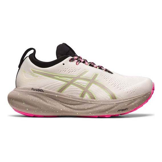 Zapatillas Asics Gel-nimbus 25 Tr Nature/lime Green Mujer