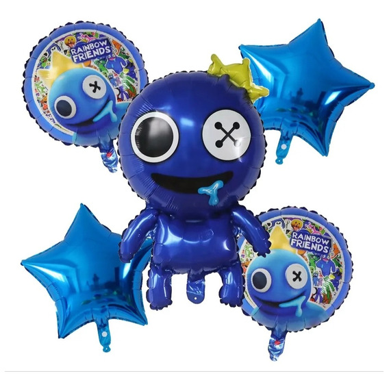 Set 5 Globos Metalizados Rainbow Friends Roblox 