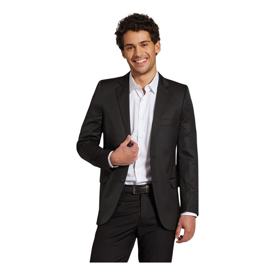 Saco Devré Ss100 Fantasía Fit Negro Hombre 02d000141002