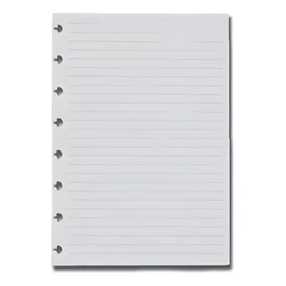 Refil Caderno Inteligente Pautado A5 120g Com 30 Folhas Cor Branco
