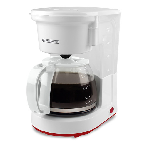 Cafetera Black+Decker CM0410-AR semi automática blanca de filtro 220V