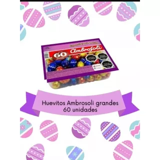 Huevo Chocolate Ambrosoli 60unidades Macizo