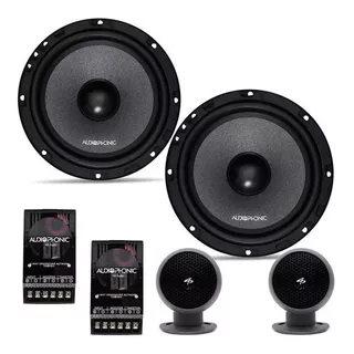 Kit Duas Vias Audiophonic Club K.c 6.3 (6 Pols - 160w Rms) Cor Preto