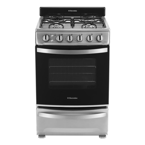 Cocina Electrolux EXMR856 a gas/eléctrica 4 hornallas  acero inoxidable 220V puerta con visor 60L