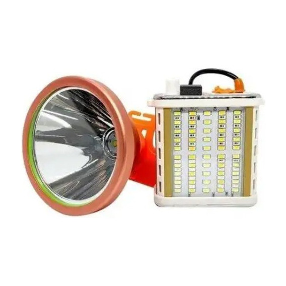 Linterna Foco Led 800w Minero Camping Caza 