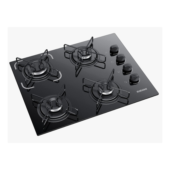 Cooktop Itatiaia Essencial 4 Bocas - Preto