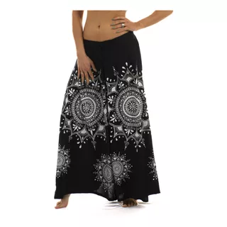 Pantalon Hindu Maxi Palazzo De India Mandala Moda