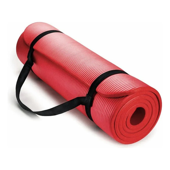 Yoga Mat Colchoneta + Cinta P/ Transport Nbr 183x61x15mm Pro