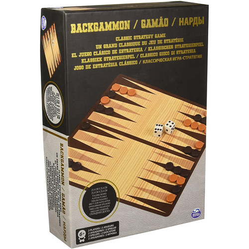 Juego De Mesa Cardinal Spin Master Backgammon Clásico