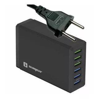 Regua 6x Usb Carregador Tomada Hub 10a Turbo Rapido