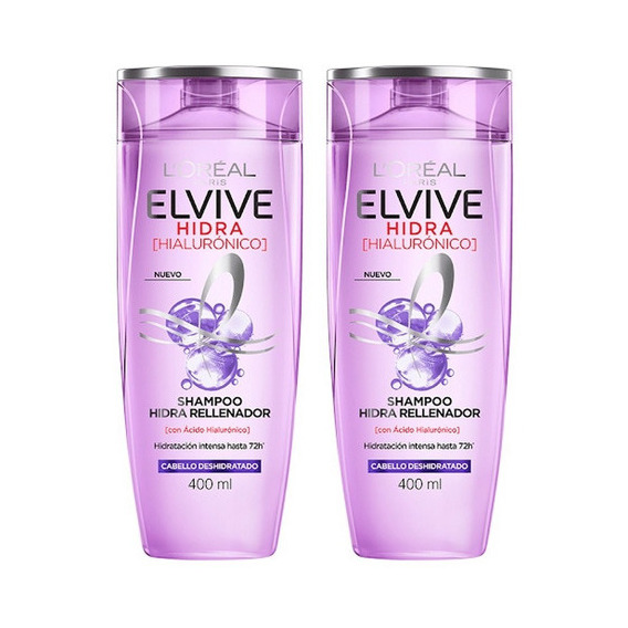 Shampoo Loreal Paris Cabello Deshidratado Elvive 200ml X2