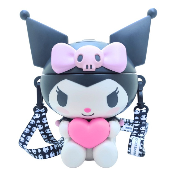 Botella Portatil De Agua Kawaii Con Forma De Kuromi Sanrio