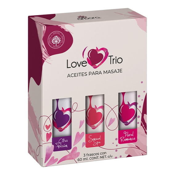 Love Trio. 3 Aromas De Aceites Masaje En Pareja Aromaterapia