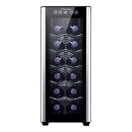 Cava 12 botellas  Electrolux ERW125XAMB 220V negra