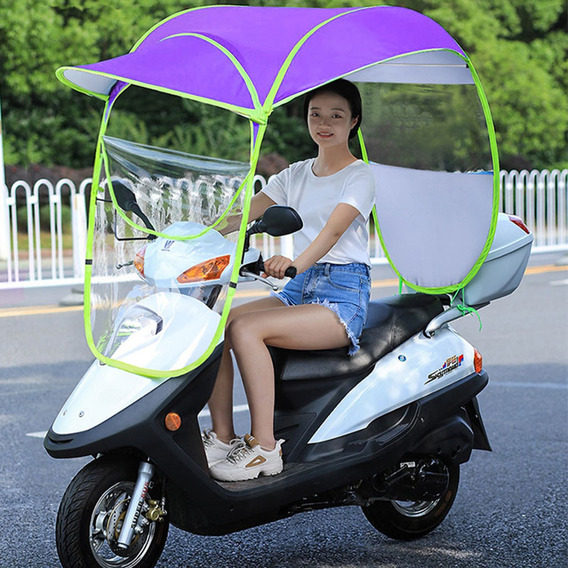 Parasol Motocicleta Refugio Contra Lluvia  Protección Uv