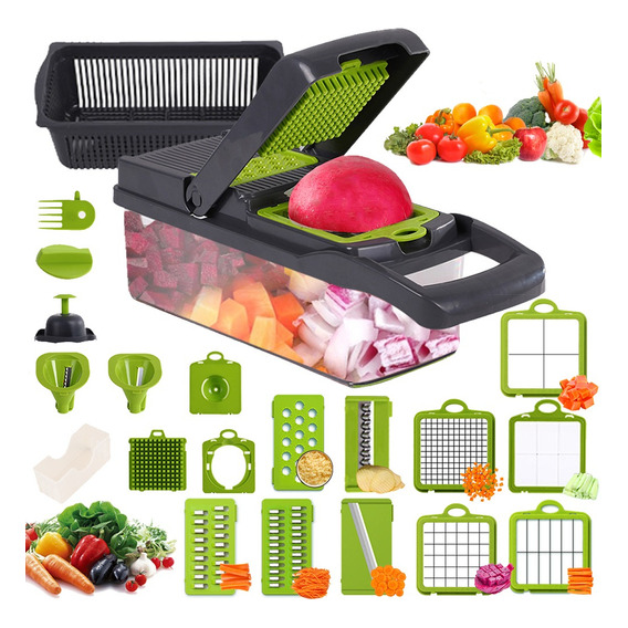 Rallador Cortador Picadora De Verduras Fruta Manual Dicer