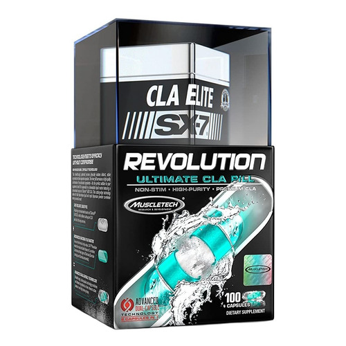 Muscletech Cla Ultimate Elite Revolution Sx-7, 100 Caps Sabor Sin sabor